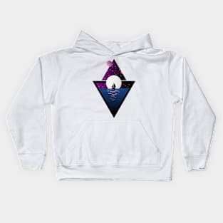 MINIMALIST GEOMETRIC LANDSCAPE Kids Hoodie